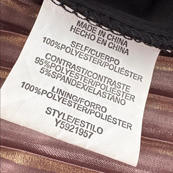 LUXOLOGY black/gold midi dress - Picture 5 of 9